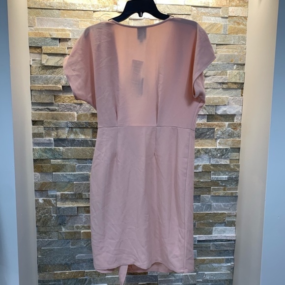 Bobeau Short Sleeve Crepe Wrap Dress - Picture 5 of 7